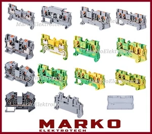Reihenklemme Klemme Durchgangsklemme Halter Hutschiene TH35 , Zur Auswahl - Bild 1 von 37