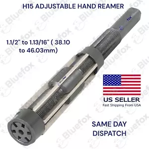 Nuevo Juego de herramientas escariadoras manuales ajustables H15 de 1,1/2" a 1,13/16" 38,10 a 46,03 mm EE. UU. - Imagen 1 de 5