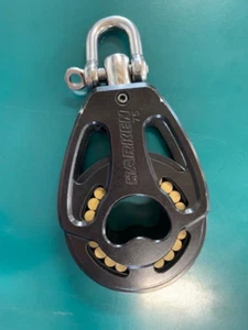 Bloque mágico negro de aluminio Harken 75 mm - giratorio - Imagen 1 de 3