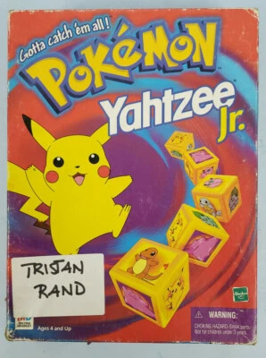 Pokemon Yahtzee Jr. Board Game Milton Bradley 1999 PARTS: Game Board & Manual - Image 1 of 3