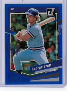 2023 Donruss Holo Blue #185 George Brett - Kansas City Royals - HOF - MINT