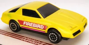 "Pontiac Firebird Vintage Buddy L 1982-1984 Trans-Am 3a Generación Plástico Amarillo 3,5" - Imagen 1 de 2