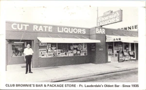 FT. LAUDERDALE, FLORIDA - CLUB BROWNIE'S BAR & STORE - POSTAL ANTIGUA - Imagen 1 de 2