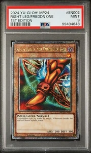 Yugioh PSA 9 RIGHT LEG OF THE FORBIDDEN ONE MP24-EN002 25TH ANNIVERSARY QCR - Picture 1 of 1