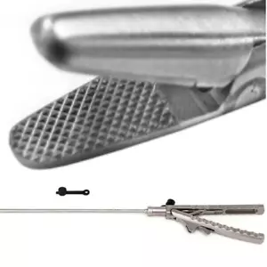 Pinzas porta agujas laparoscópicas 5 mm x 330 mm mandíbula recta tipo V acero iticon - Imagen 1 de 12