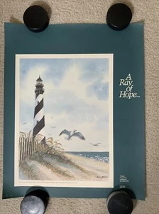 Jerry Miller Poster, Cape Hatteras Lighthouse, IBM Charity 1988 #SH - Picture 1 of 7