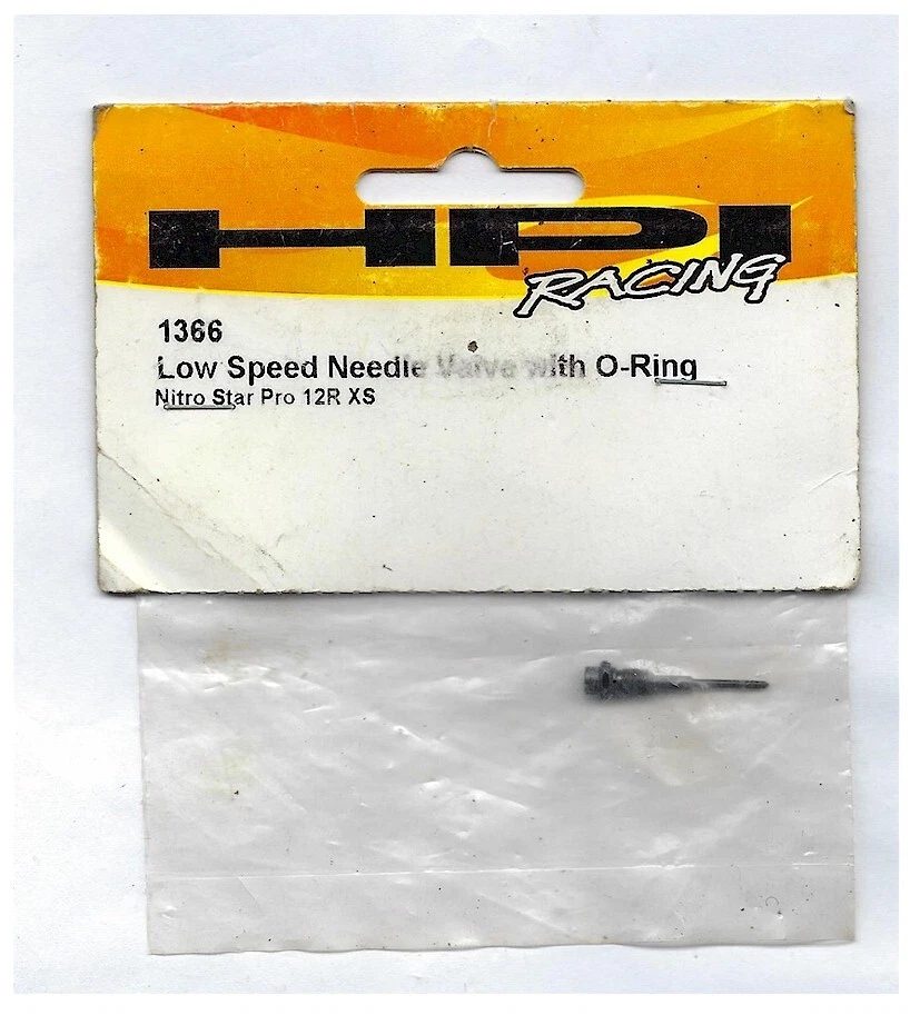 Vintage RC Car HPI 1366 Low Speed Needle w/O-Ring Nitro Star 12R XS Engine NIB - Image 1 of 1
