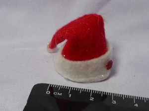 Sombrero de Papá Noel rojo Navidad escala 1:12 b - Imagen 1 de 1