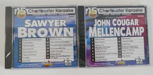 x2 Chartbuster Country Artist Series Karaoke Sawyer Brown & John Mellencamp CD+G - Picture 1 of 2