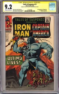 TALES OF SUSPENSE #77 CGC 9.2 SS 2x ROMITA, LEE 1ST APP CAPTAIN PEGGY CARTER - Picture 1 of 2