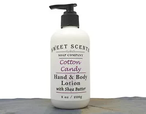 Baumwolle Süßigkeiten Hand- & Körperlotion - handgefertigt mit Sheabutter - Feuchtigkeitscreme - Bild 1 von 5