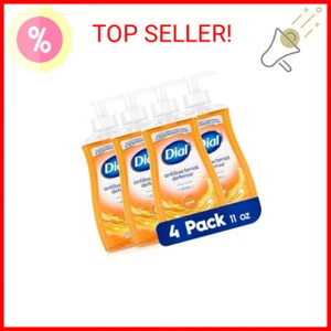 Dial Antibacterial Liquid Hand Soap, Gold, 11 fl oz (Pack of 4) - Picture 1 of 2