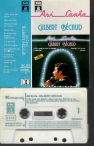 GILBERT BECAUD Asi canta RARE SPANISH CASSETTE SPAIN - Picture 1 of 2
