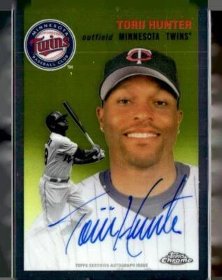 (3283) 2023 Topps Chrome Platinum Anniversary Torii Hunter Autographs - Image 1 of 2
