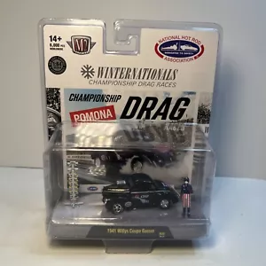 NEW 2025 HTF M2 Machines NHRA WINTERNATIONALS POMONA CA 1941 WILLYS COUPE GASSER - Picture 1 of 5