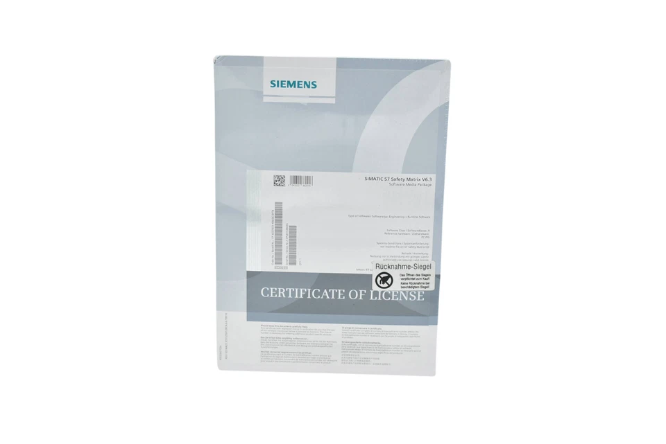 Siemens simatic S7 Safety Matrix V6.3 6ES7833-4SM36-0YT8 ( 6ES7 833-4SM36-0YT8 ) - Bild 1 von 1