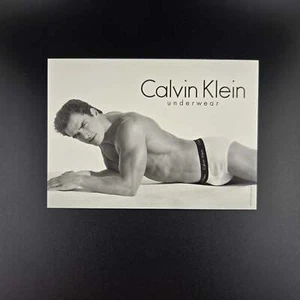Calvin Klein Underwear Ad - Antonio Sabato Jr - Max Racks Vintage Postcard - Picture 1 of 2