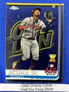 2019 #81 Ronald Acuña Jr Topps actualización cromada béisbol All Star Cup novato braves - Imagen 1 de 2
