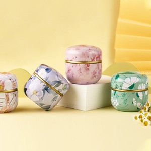 Iron Tea Container Coffee Candy Snacks Small Tin Mini Storage Box Sealed Jars
