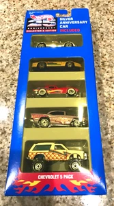 Chevrolet 25 aniversario de plata Hot Wheels paquete de 5 regalo 1993 #10787 - Imagen 1 de 7