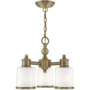 Livex Lighting 40203-01 Middlebush Mini Chandelier Antique Brass - Picture 1 of 10