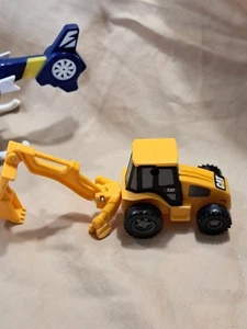 Set of Two Plastic Cat Construction..Paver and Backhoe, Everything Works QPO - Picture 1 of 4