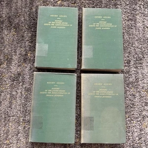 History Of The United States Of America Henry Adams 4 vol set 1930 Jefferson Mad - Picture 1 of 19