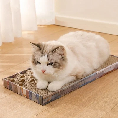 Scratch Pad Toy Cardboard Scratching Board Couch Corrugated Cat Scratcher - Image 1 of 4