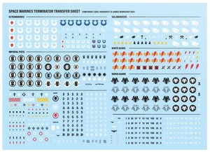 New 2025 Terminators Transfer Sheet / Transfers / Decals - Space Marines - WH40K - Picture 1 of 2