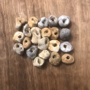 Twenty Natural Hag Stones. Pagan/wicca/wishes/holey /lucky stone. - Picture 1 of 7