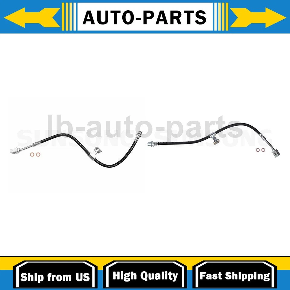 2X Front Brake Line Hose Sunsong For For Chevrolet C30 1979-1986 - Image 1 of 4