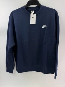 Nike Golf Club Crew Pullover Fleece Jumper UK Large /Navy /New /24964 - Picture 1 of 10