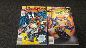 1992 Marvel Comics Netz von Spider-Man Zeitungskiosk Set #95-96 Sehr guter Erhaltungszustand + Vintage Venom MCU - Bild 1 von 2