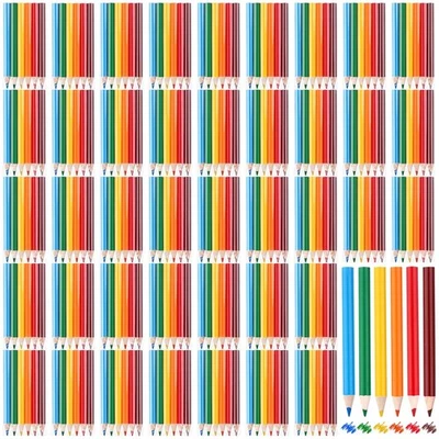 960Pcs Mini Colored Pencils 3.5 in Short Fat Art Supplies 160 Sets - Image 1 of 4