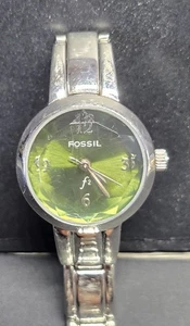 Orologio Fossil F2 donna 22 mm quadrante tono argento ES-9319 con quadrante verde - Foto 1 di 7