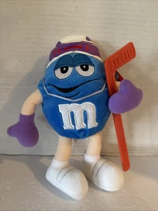 OFFICIAL M&M's Blue Hockey Player Plush Toy From 2003 Collectible Plush - Picture 1 of 3