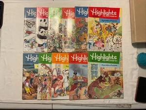 Lot Of 11 Issues - Highlights for Children Vintage Magazine 1986 Activity - Imagen 1 de 15
