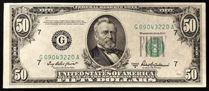 Series of 1950 B $50 Federal Reserve Note, Chicago! Fr. #2109-G. - Picture 1 of 4