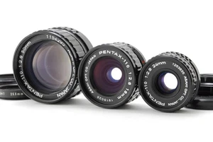 Lens SET! [MINT] Pentax Auto 110 18mm 24mm 50mm 3Lens Set Free Shipping JAPAN - Picture 1 of 24