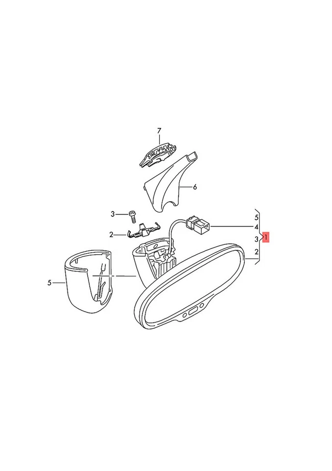 Espejo retrovisor interior automático antideslumbramiento negro genuino AUDI R8 4S3 4S08575114PK Foto 1 de 1