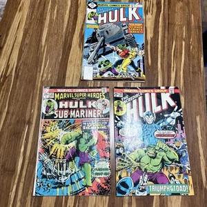 Lot Of Three (3) Vintage 70s Marvel Incredible Hulk Comics - Picture 1 of 24