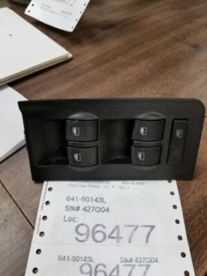 DRIVER LEFT FRONT DOOR SWITCH DRIVER'S WINDOW FITS 01-05 AUDI ALLROAD 89070 Foto 1 de 4