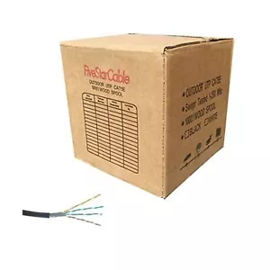 Five Star Cable 1000 Ft. Cat5e 24AWG Direct Burial / Underground Double Jacke... - Bild 1 von 7