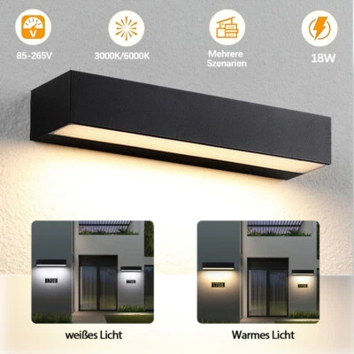 LED Außenleuchte Wandleuchte Außenlampe Wandlampe Gartenleuchte Aussenwandlampe - Bild 1 von 4