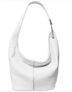 🌺🌹Michael Kors Sonny Medium Hobo Shoulder Optic White - Picture 1 of 4