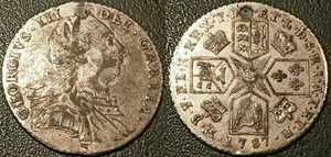 Royaume-Uni - George III - 1 shilling argent 1787 ! KM#607 - Imagen 1 de 1
