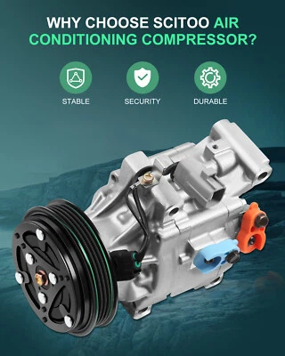 Compresor y embrague aire acondicionado 1,5 L para Toyota Echo 2000 2001 2002-2005 Foto 1 de 4