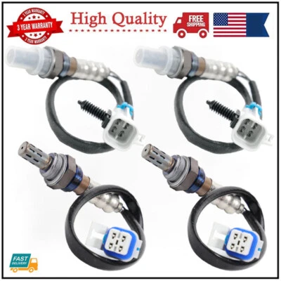 Conjunto de 4 sensores de oxigênio para cima+para baixo para 2007-13 Chevrolet Silverado GMC Sierra 1500 - Imagem 1 de 4