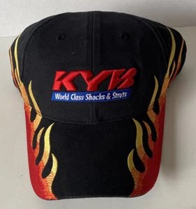KYB World Class Shocks & Struts Flames Y2K Flame Cappello Copricapo Nero OS - Foto 1 di 2