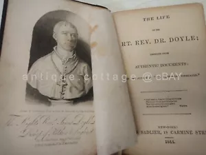 1844 antique LIFE RT REV DR DOYLE catholic ireland religion from authentic docs - Picture 1 of 11